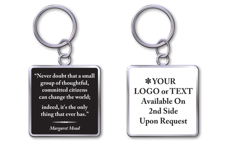 Keychain With Quote"Change The World"